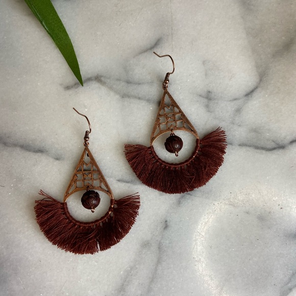 Boho Tassel Earrings - Picture 3 of 4